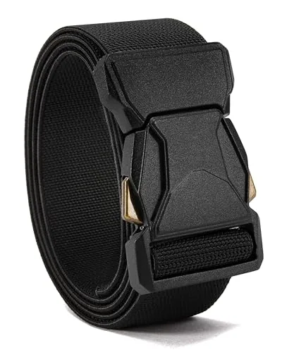 Tactical Belt, 38 mm (Black, 38″ to 42″ waist)