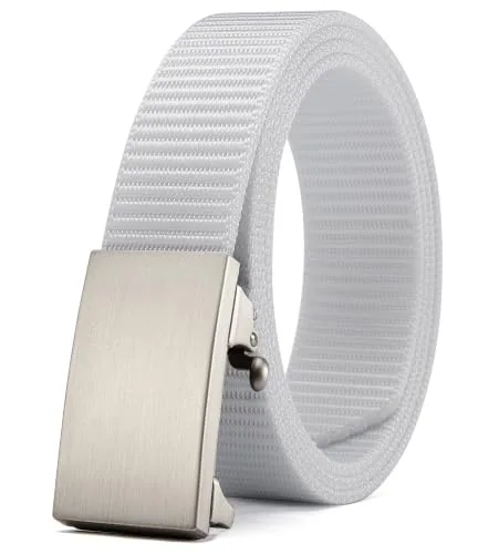 Nylon Ratchet Belt, 32 mm (White)