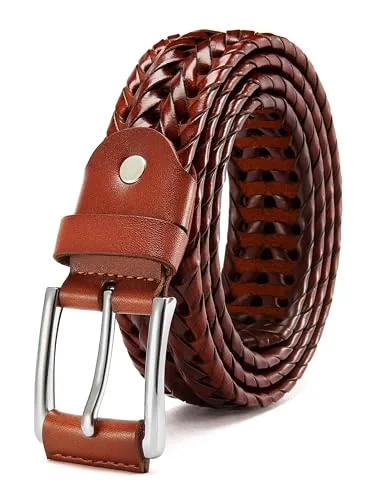 Braided Belt, 35 mm (Cognac)