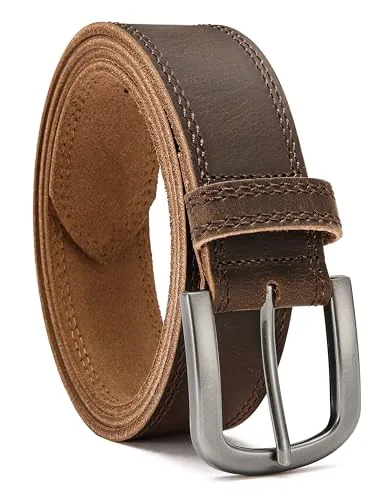 Full-grain Casual Belt (Brown D / Distressed Gun)
