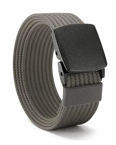 Nylon Web Belt, 38 mm (Grey)