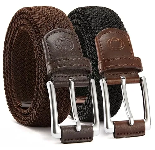 Elastic Stretch Belt (Black, 48″ to 52″ waist)