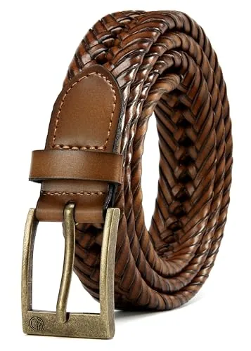 Braided Belt, 28 mm (Tan)