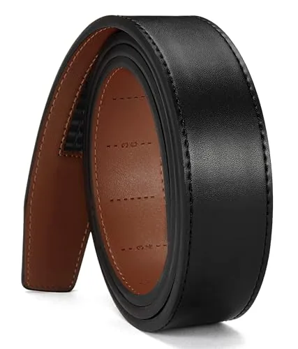 Leather Ratchet Belt Strap, 40 mm