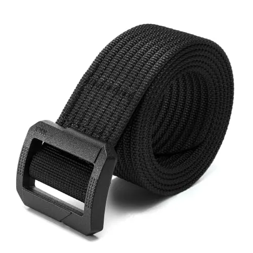 Nylon Tactical Belt (Metal-free Lightweight Black)