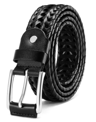 Braided Belt, 35 mm (Black)