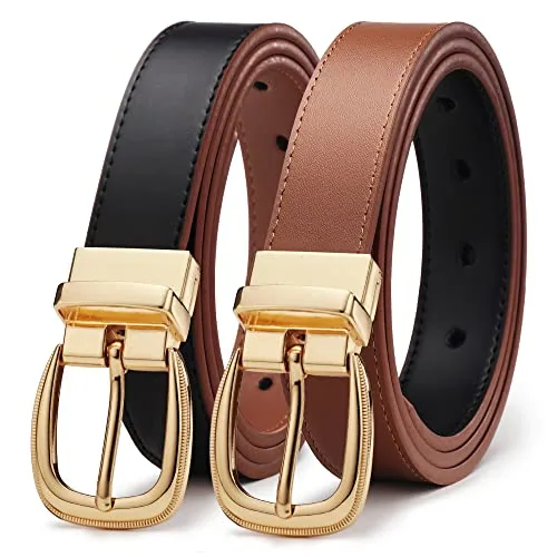 Leather Reversible Belt (Black)