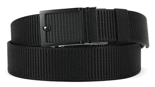 Nylon Tactical Belt, 38 mm (Black, 36″ to 42″ waist)