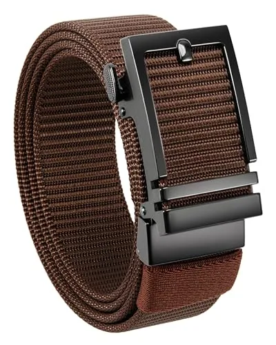 Nylon Ratchet Belt (Brown)