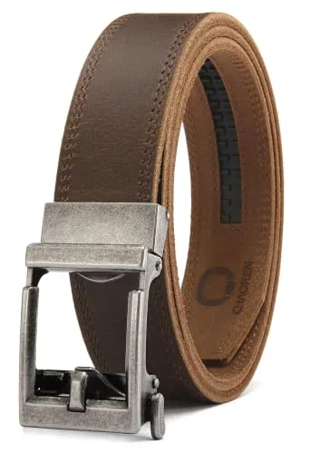 Leather Ratchet Belt (Brown)