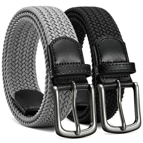 Elastic Stretch Belt (Black & Grey)