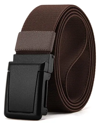 Elastic Tactical Belt, 38 mm (Brown, 34″ to 38″ waist)