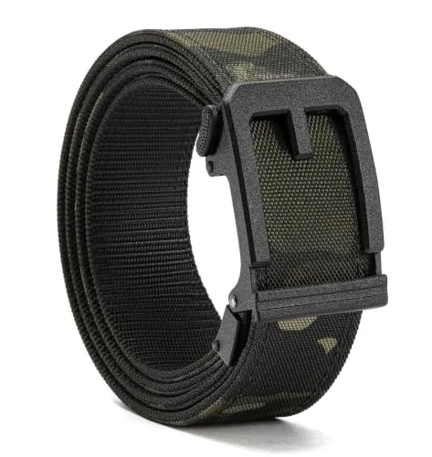 Nylon Ratchet Belt, 38 mm (Black Camo)