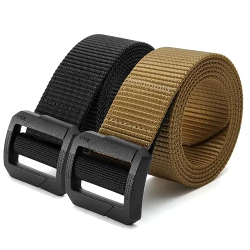 Nylon Tactical Belt (Metal Free Black / Coyote Brown)