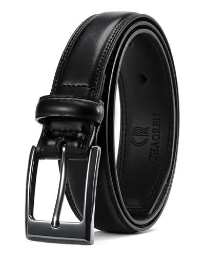 Leather Dress Boys' Belt, 28 mm